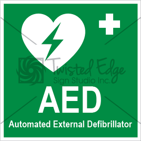 Safety Sign AED Small