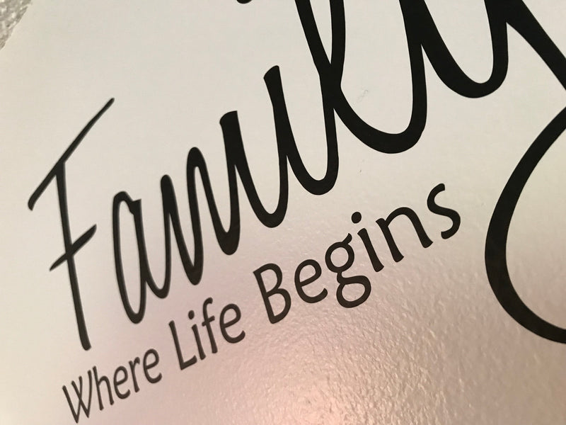 Family Where Life Begins and Love Never Ends Side 1