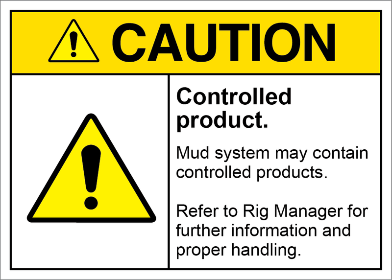 Safety Sign Caution Controlled Product