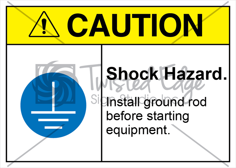 Shock Hazard Install Ground Rod