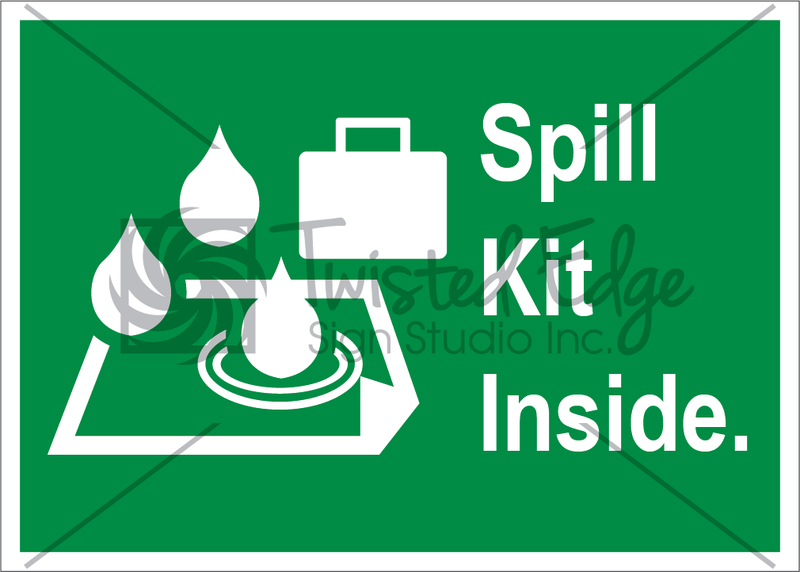 Safety Sign Spill Kit Inside