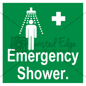 Safety Sign Emergency Shower Small