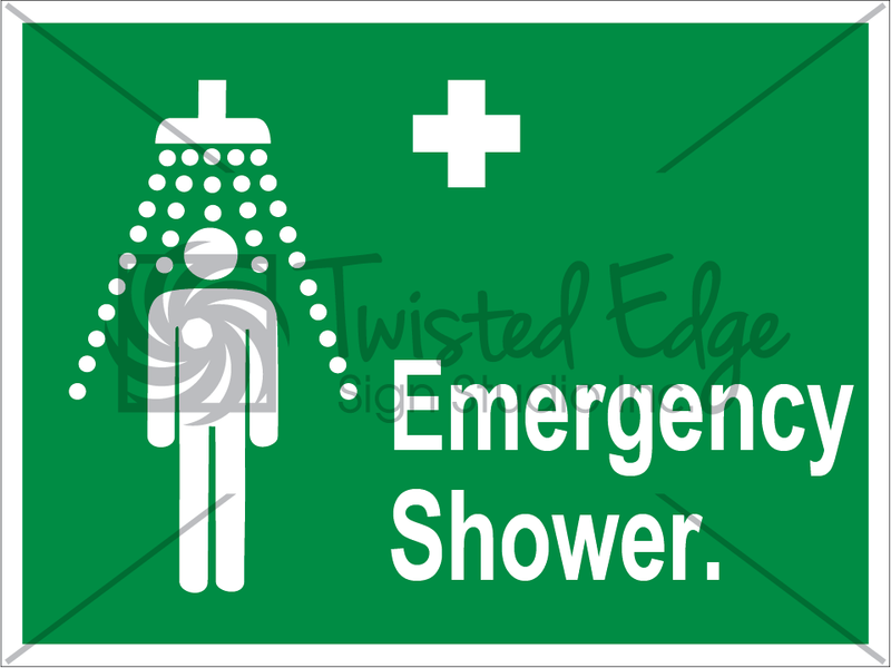 Safety Sign Emergency Shower