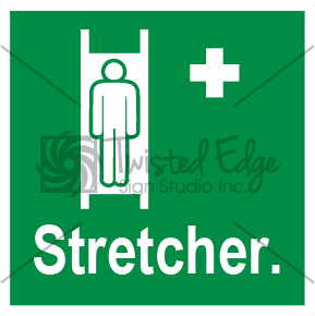 Safety Sign Stretcher Small