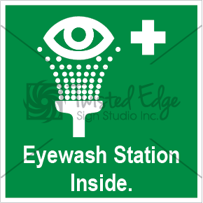 Safety Sign Eyewash Station Inside Small