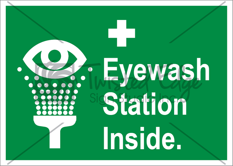 Safety Sign Eyewash Station Inside