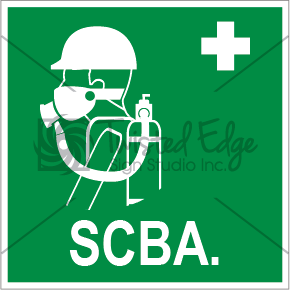 Safety Sign SCBA Small