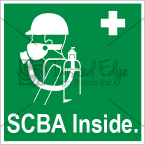 Safety Sign SCBA Inside