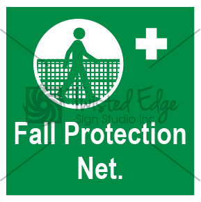 Safety Sign Fall Protection Net Small