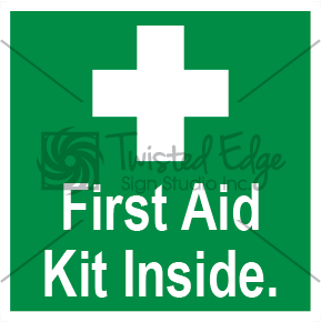Safety Sign First Aid Kit Inside Small