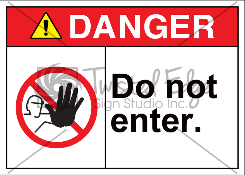 Safety Sign Danger Do Not Enter
