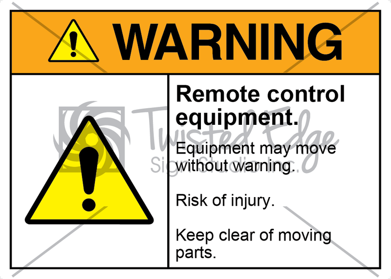 Safety Sign Warning Remote Control Equipment