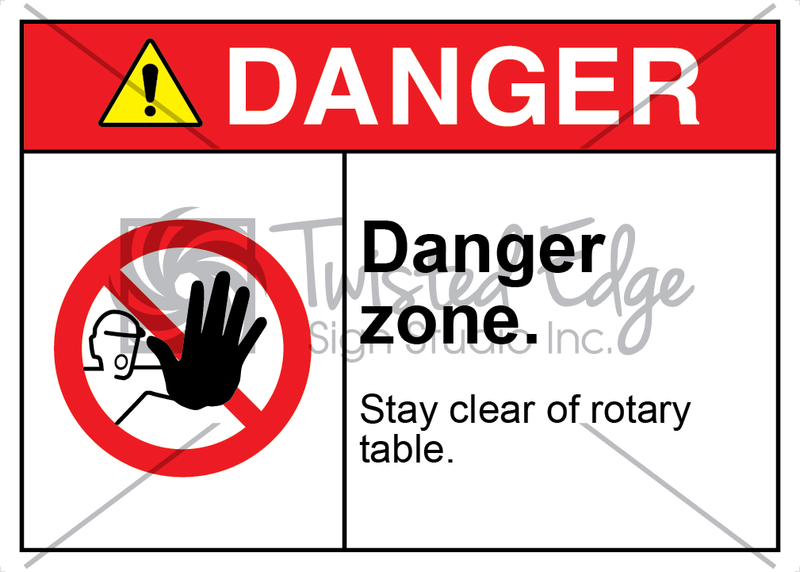 Safety Sign Danger Danger Zone