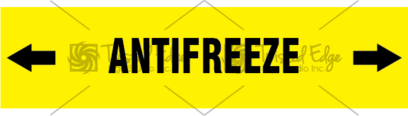 Pipe Marker Yellow Antifreeze