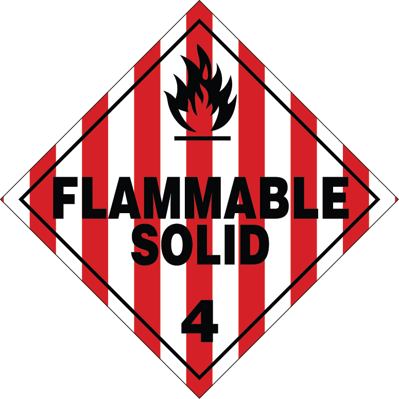 TDG Class 4.1 Flammable Solid