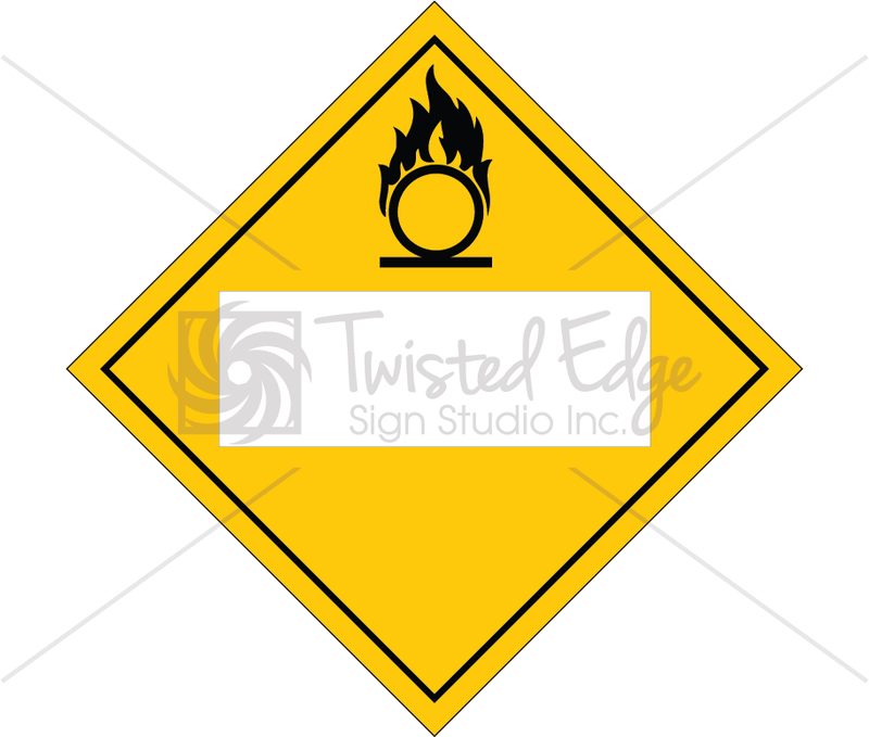 TDG Oxidizing Gas Class 2.3 Blank