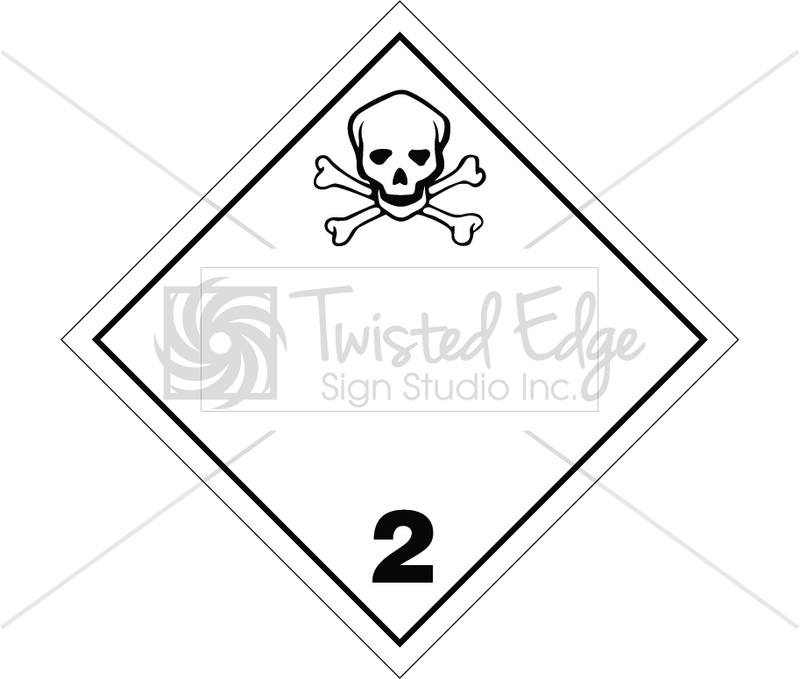 TDG Toxic Gas Class 2.4 Blank