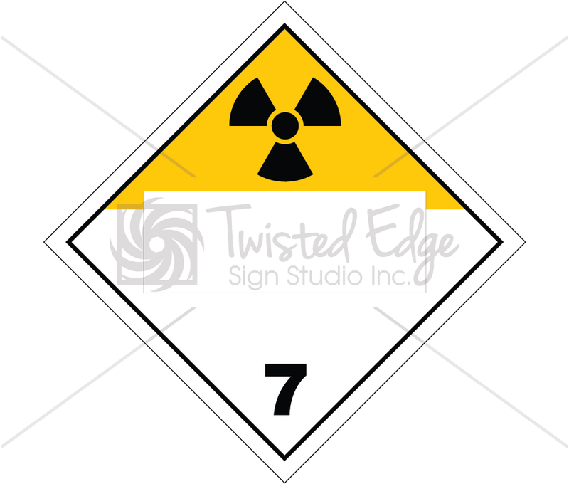 TDG Radioactive Class 7 Blank