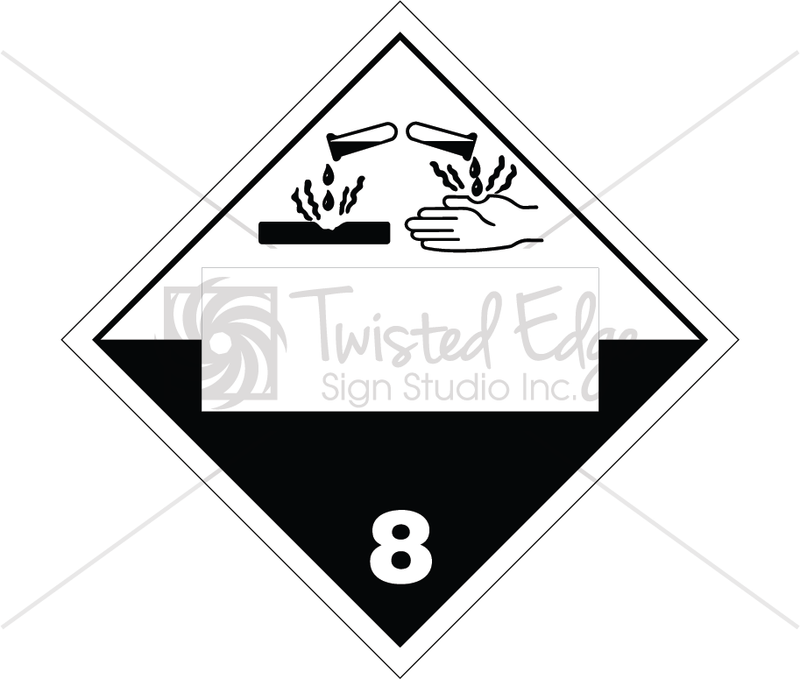 TDG Corrosive Class 8 Blank