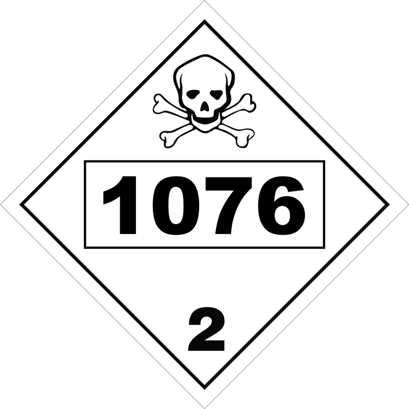 Toxic Gas Class 2.4 UN -2