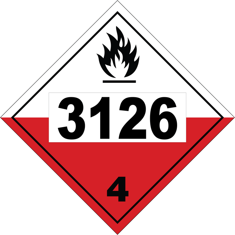 Spontaneously Combustibles Class 4.2 UN