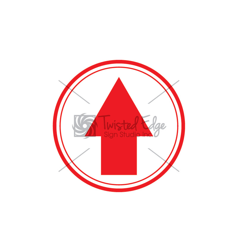 Arrow Floor Decal COVID 19